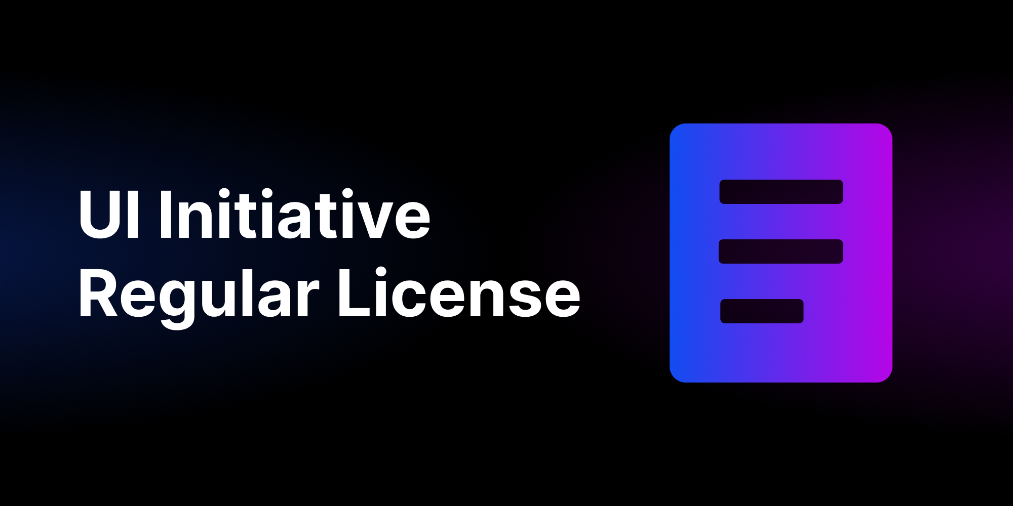 UI Initiative License